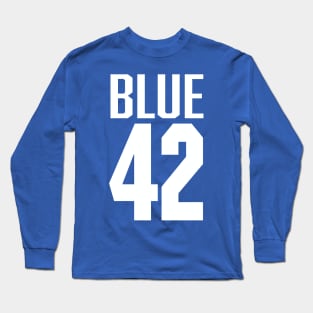 Blue 42 Long Sleeve T-Shirt